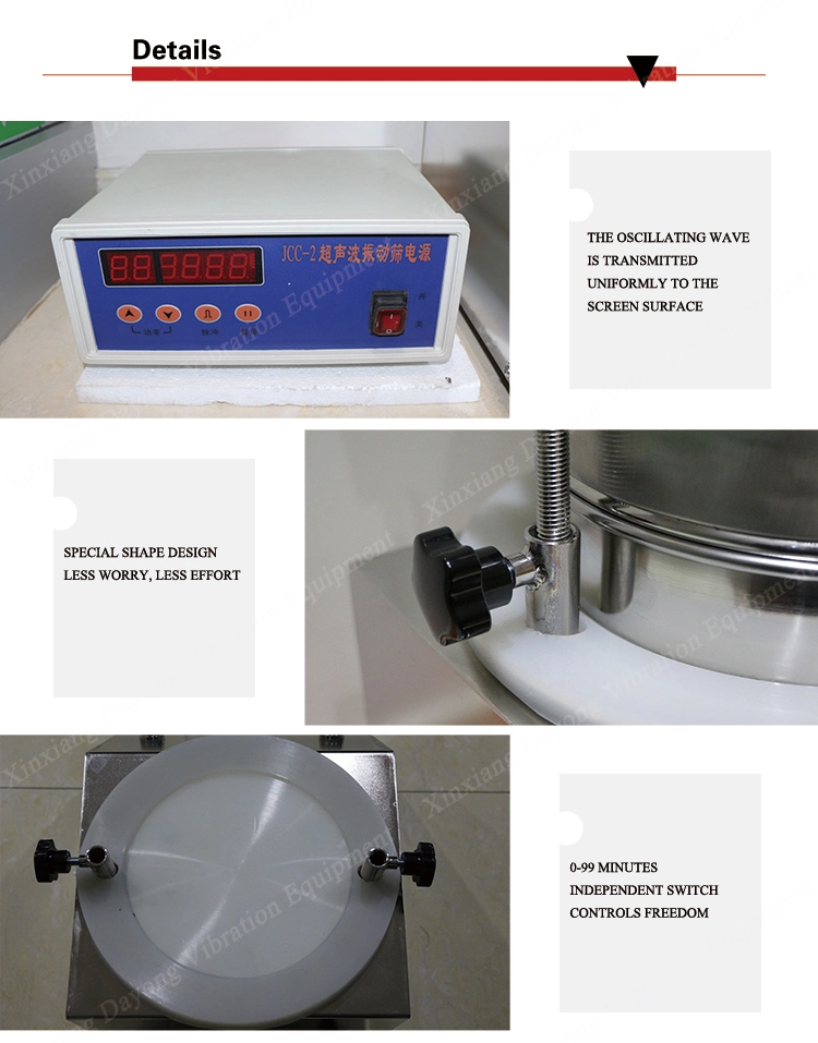 Lab Use Digital Analytic Labor Test Electromagnetic Sieve Shaker for Sieves 20 Micron with Different Mesh 10000rpm