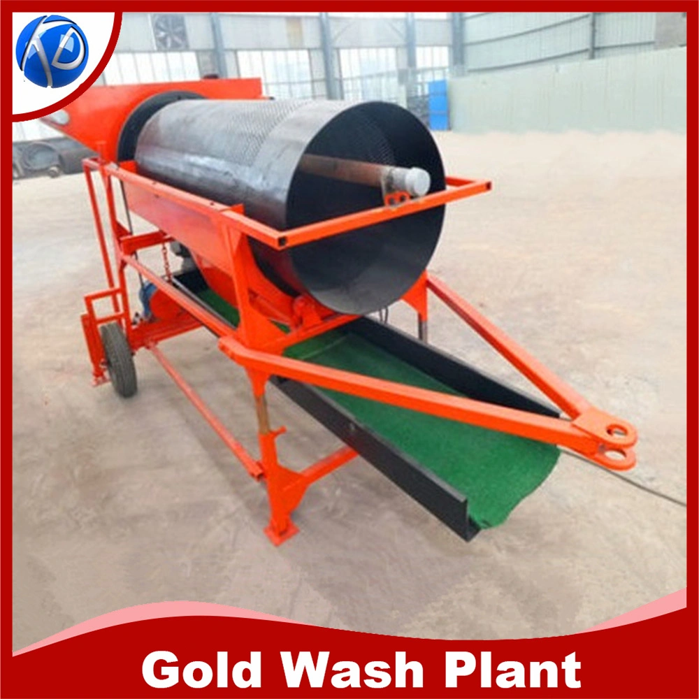 Keda Portable Mineral Separator Mining Processing Equipment Diamond Trommel Screen Gold Wash Plant